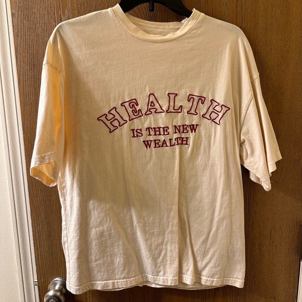 Cream colored SHEIN t-shirt!!